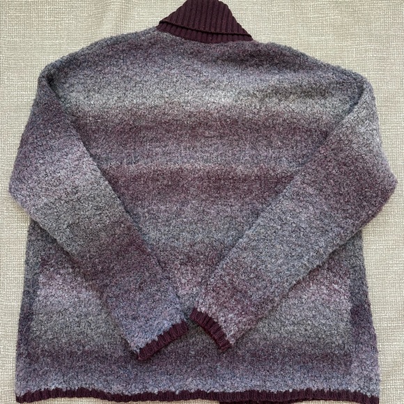 Woolrich Women's Burgundy and Gray Open Cardigan size XL - Picture 4 of 13